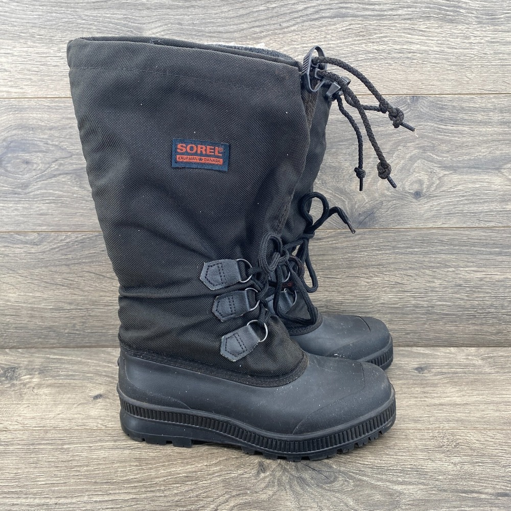 SOREL Kaufman Canada Snowcap Insulated Winter Boot Women’s Size 7 Black
